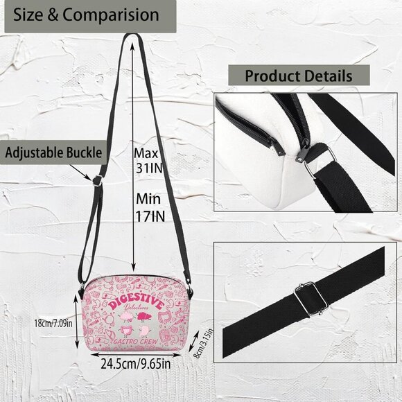 Gastroenterology Nurse Gift Crossbody Bag - Stylish GI Medical Accessory - Picture 2 of 7